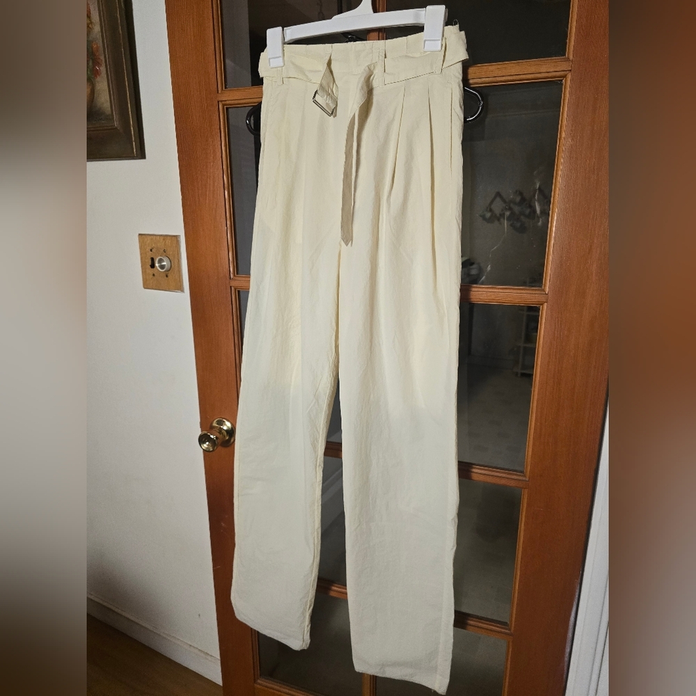 Simonett Lightweight Belted Trousers NWT S/M